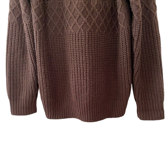 Logan Hill Medium Men Acrylic Chocolate Brown Long Sleeve Button Up Card… - Picture 6 of 14